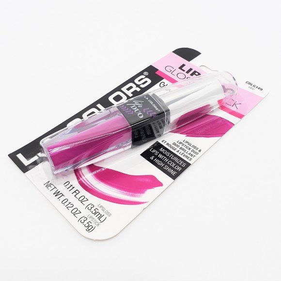 L.A. Colors Lip Gloss Lipstick Duo VIBE - Picture 5 of 6